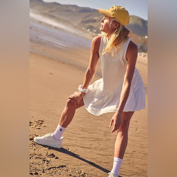 NWT Free People Movement Hot Shot Flirt Dress in White - Picture 3 of 15